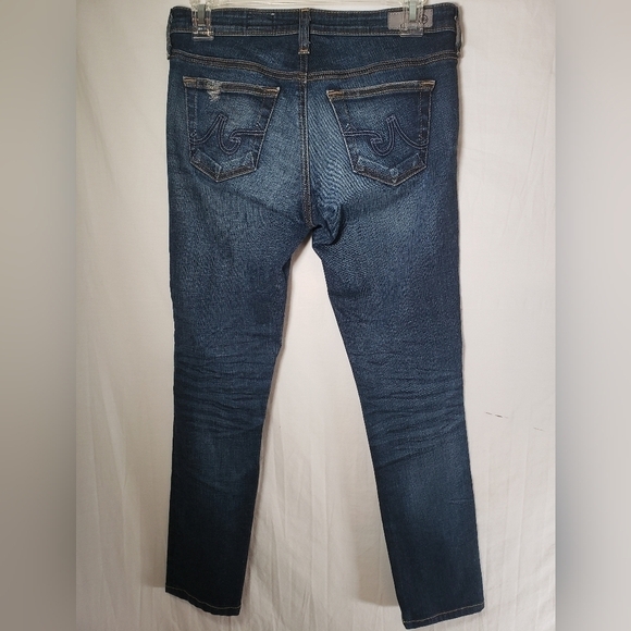 AG Adriano Goldschmied The Legging Ankle Dark Washed Blue Jeans Sz 25R - Picture 7 of 12